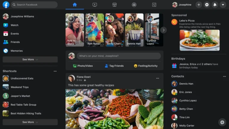 newit facebook News Feed Dark Mode