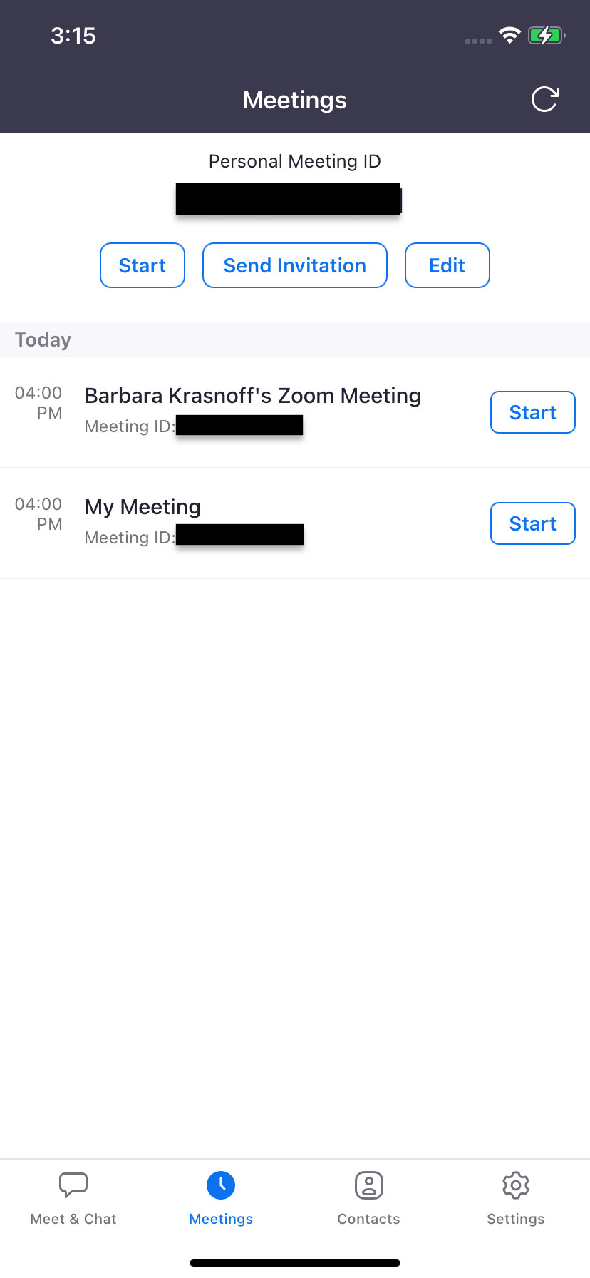 La fel ca în cazul versiunii web, „Întâlniri” vă permite să trimiteți o invitație