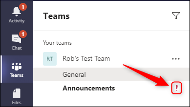 Un canal care afișează "Important" pictogramă.