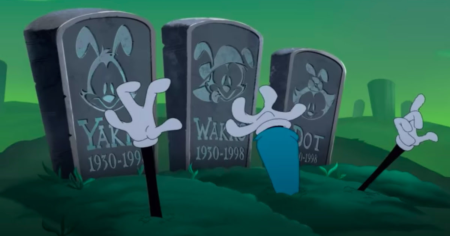 Urmareste i pe Animaniacs cum se ridica din mormant si se