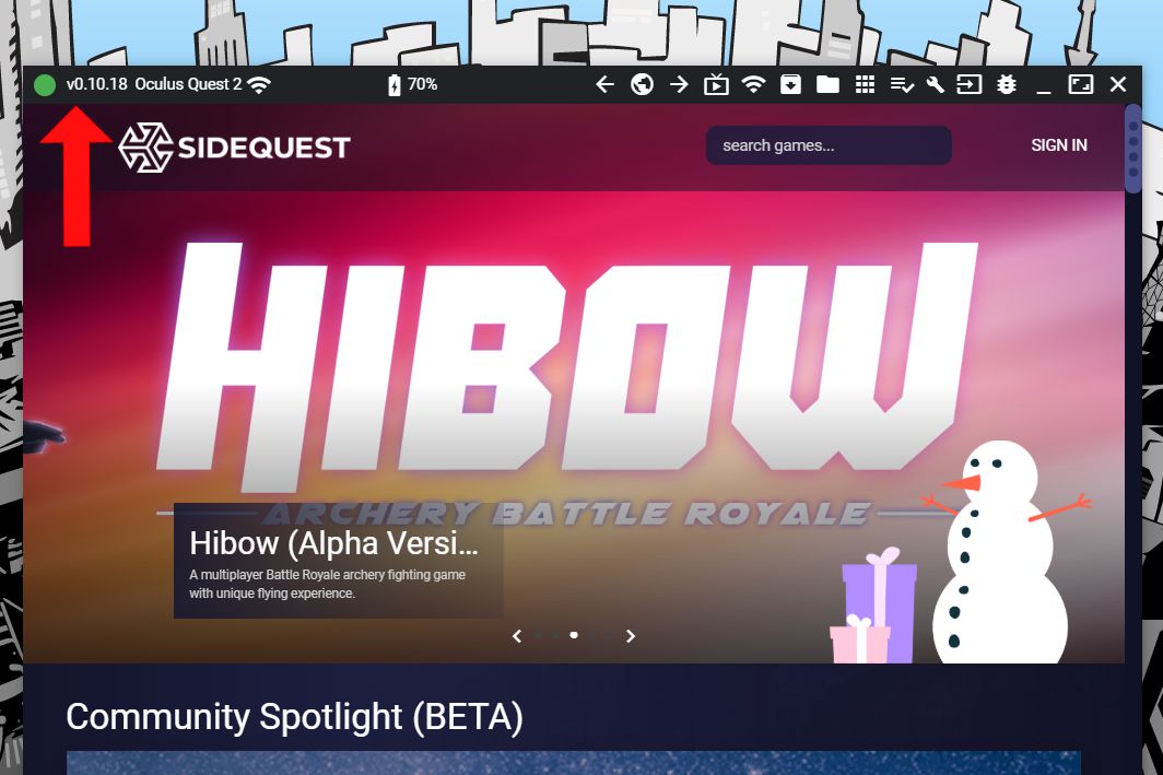 Aplicație Sidequest