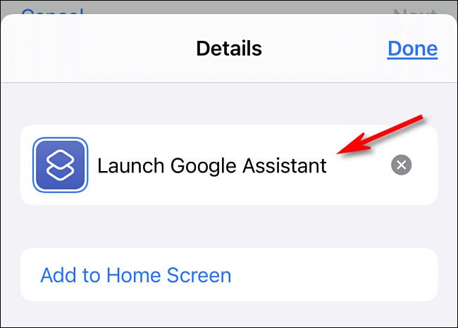 Tip "Lansați Asistentul Google," apoi atingeți "Terminat."