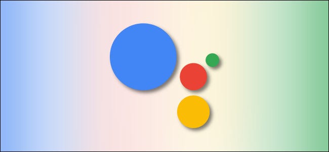 Sigla Asistentului Google pe fundalul culorilor Google
