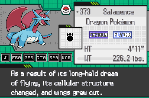 Intrare Pokemon alb pokedex 