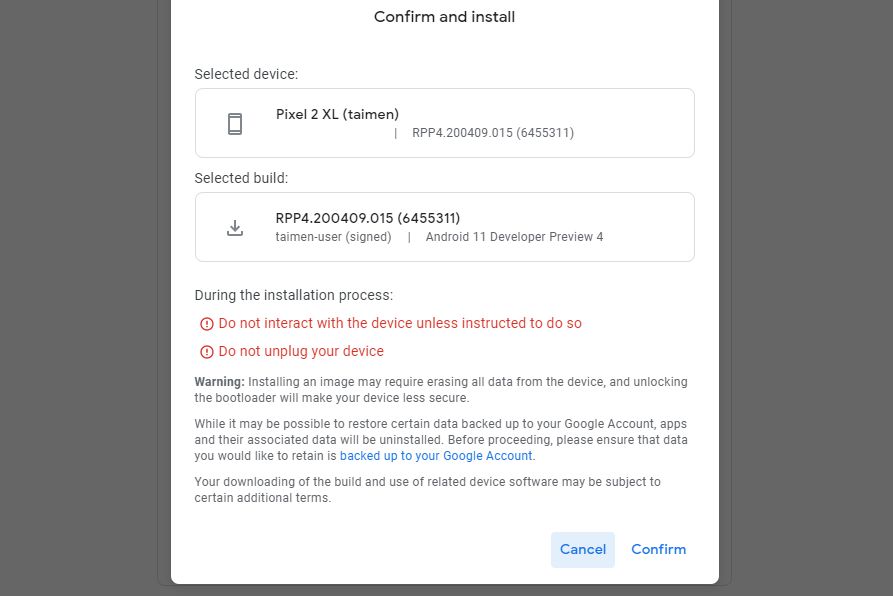 Instrument flash Android