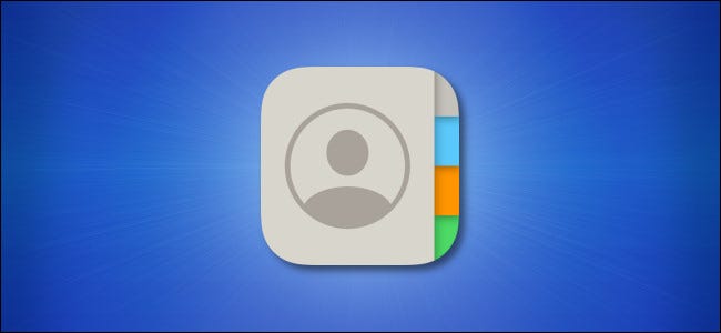 Pictograma Contacte iPhone și iPad pe un fundal albastru