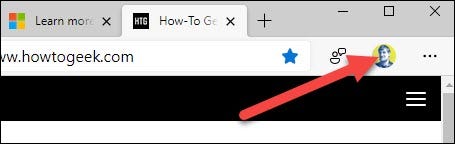 faceți clic pe pictograma profilului din dreapta sus