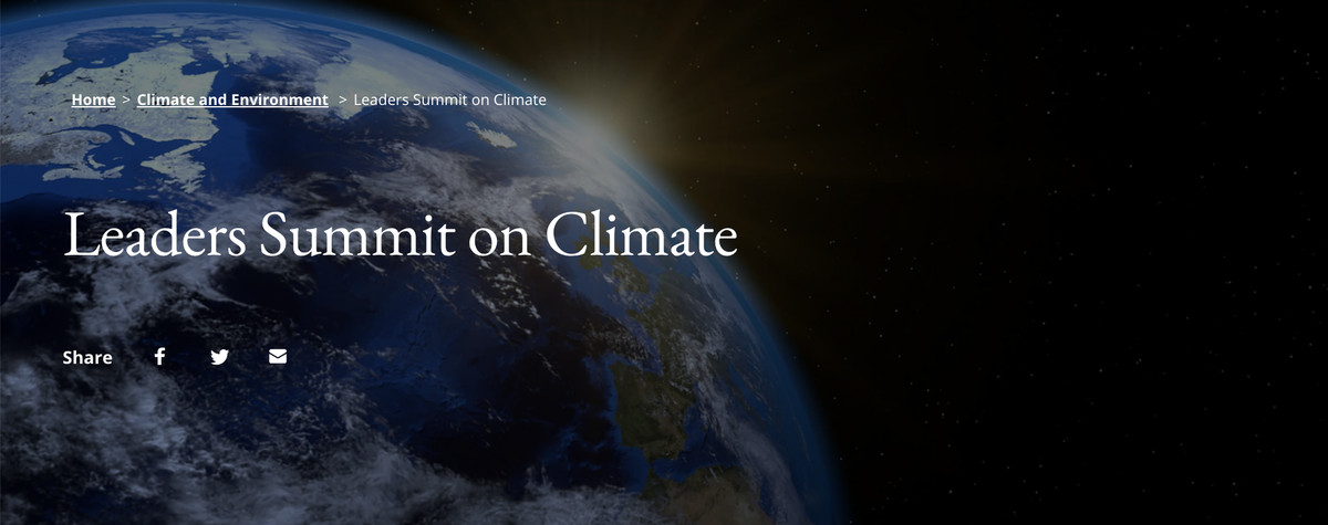 Summit-ul liderilor asupra climei