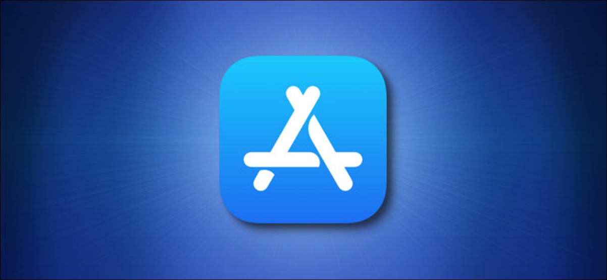 Pictograma Apple App Store pe fundal albastru