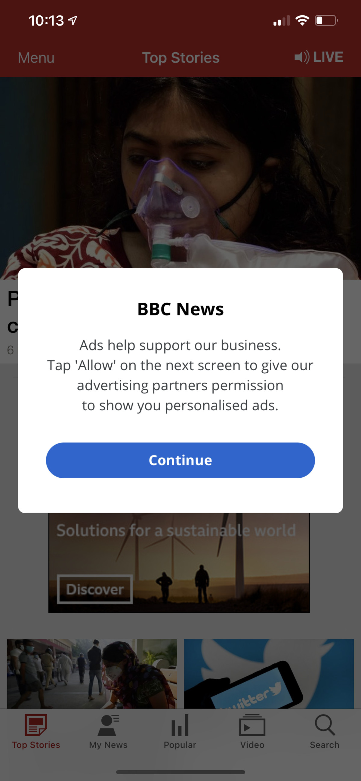 Aplicațiile noi trebuie să solicite permisiunea de a vă urmări pentru a-și personaliza anunțurile.