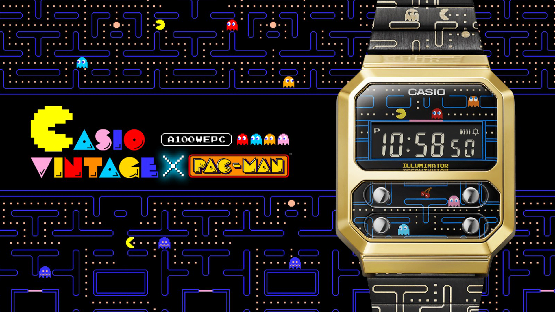 1627050103 Casio adauga „Pac Man Flair la un design iconic al ceasurilor