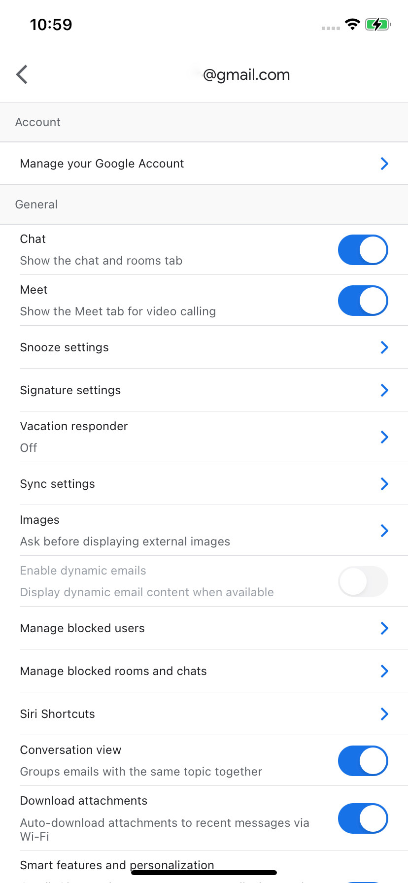 Pe un iPhone, dezactivați „Afișați fila chat și camere”. 