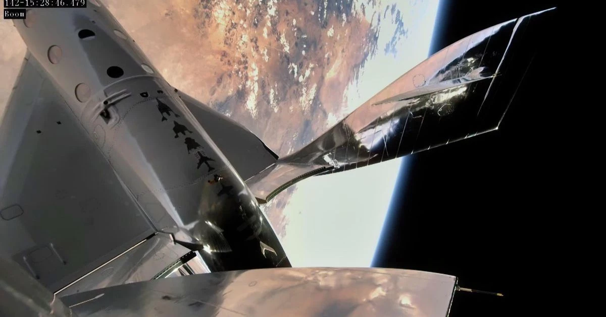 Avionul spatial Virgin Galactic VSS Unity finalizeaza zborul cu succes
