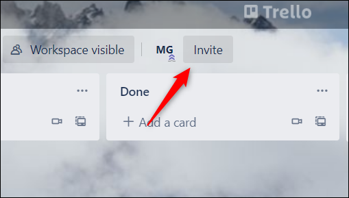 Faceți clic pe Invitați.