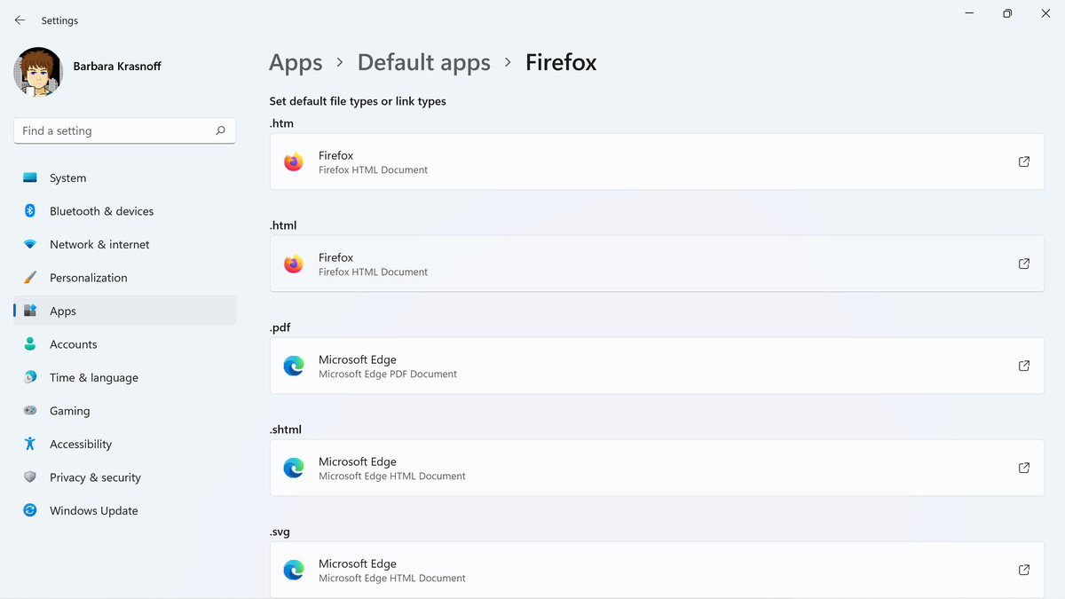 Expertul implicit Firefox comută unele - dar nu toate - setările fișierului browserului.