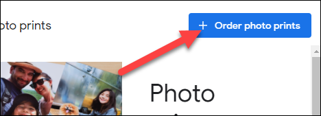 Faceți clic pe albastru "Comandați fotografii" buton.