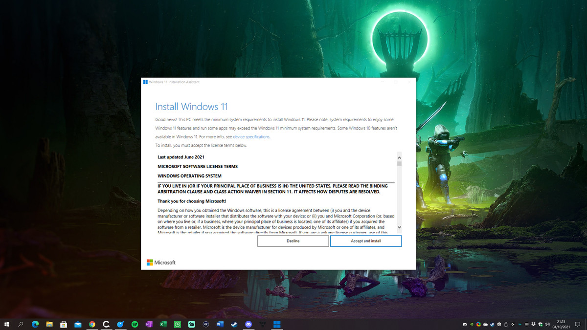 Asistentul de instalare ar trebui să faciliteze instalarea Windows 11.