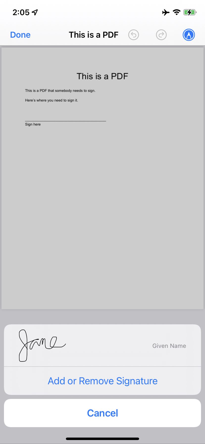 Data viitoare când trebuie să semnați ceva, semnătura dvs. va aștepta.