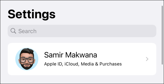 Memoji setat ca fotografie de profil Apple ID.