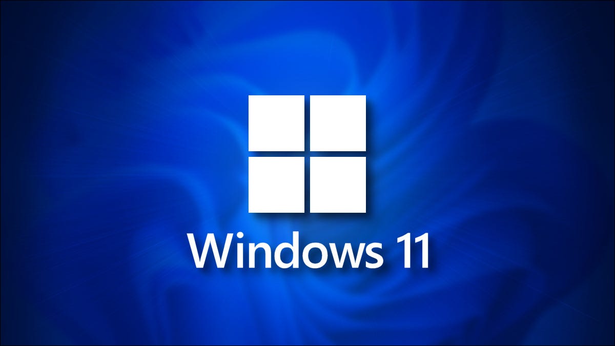 Sigla Windows 11 pe un fundal de umbră albastru închis