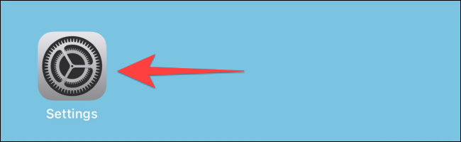 Selectează "Setări" aplicația.