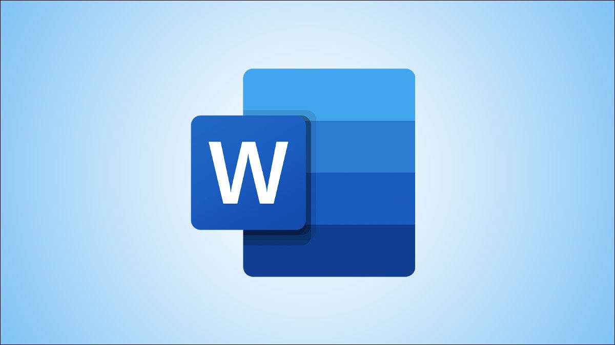 Sigla Microsoft Word pe fundal albastru