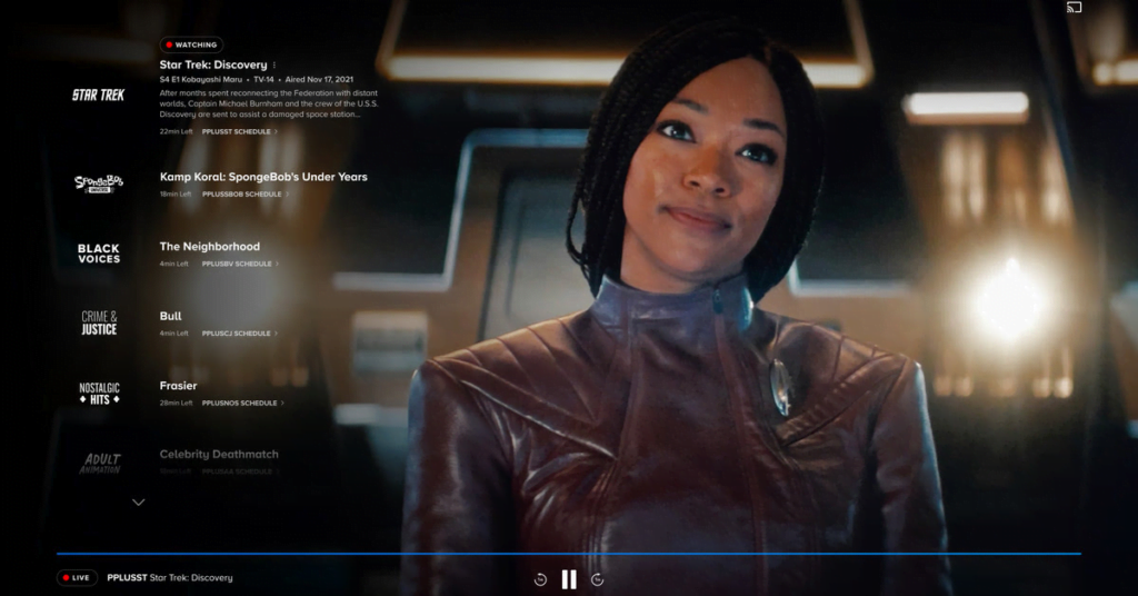 Paramount Plus lanseaza un nou hub de canale live pentru