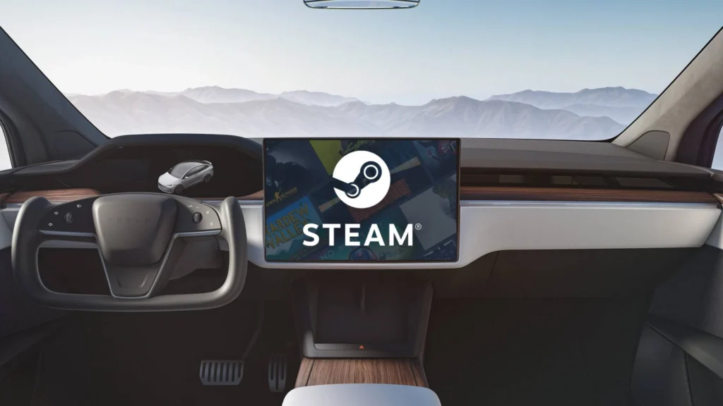 newit jocuri tesla steam deck car