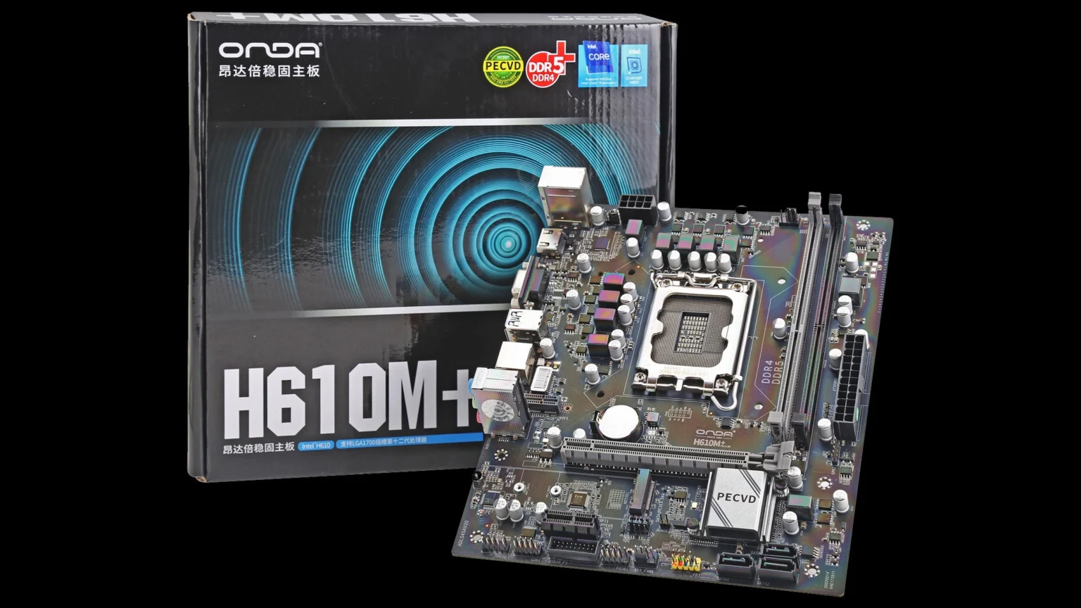 H610M+, prima placă de bază LGA 1700 cu sloturi DDR4 și DDR5 newit placa baza h610m plus
