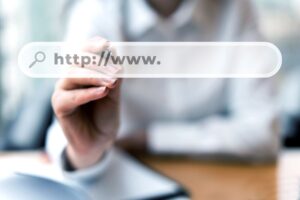 website hosting concept with search bar 1